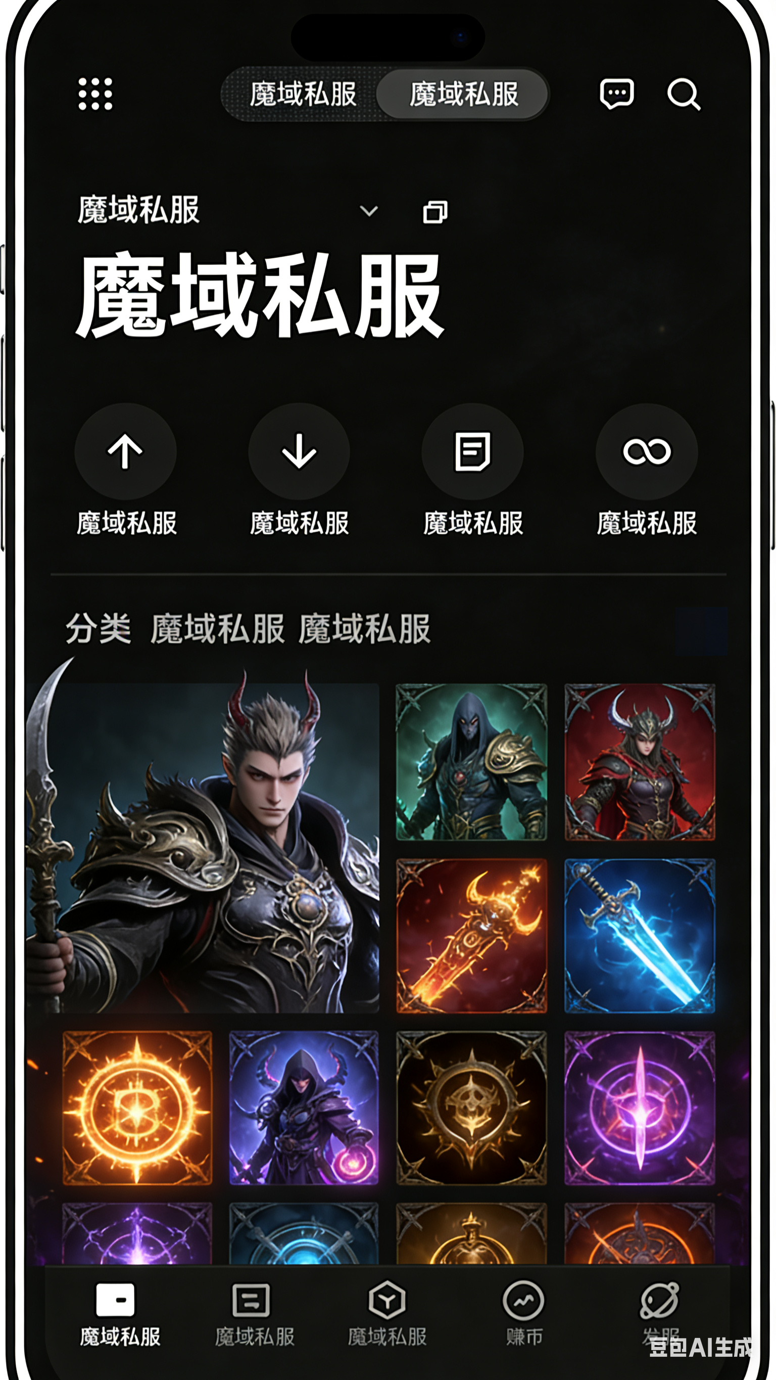魔域私服BOSS掉落面板